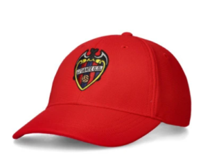 GORRA ESCUDO BORDADO ROJA. DEL LEVANTE