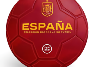 BALÓN DE FUTBOL ROJO SELECCIÓN ESPAÑOLA