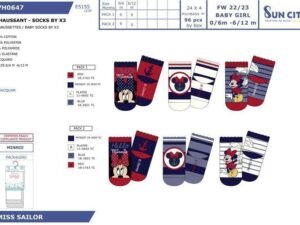 CALCETINES PAK 3 PARES MINNIE TALLA 0-12