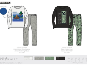 PIJAMA DE MINECRAFT  DE ALGODÓN - M/LARGA  T 6-12