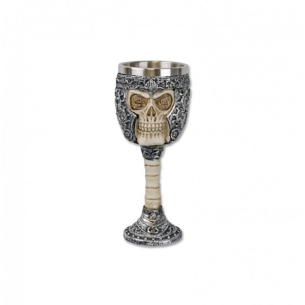 COPA DECORACION CASCO CALAVERA RESINA.  COD: 39033