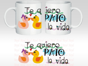 SAN VALENTÍN: TAZA CERÁMICA “BRILLO PATO” CON CAJA DE REGALO