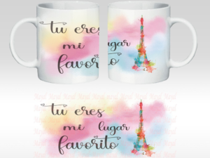 SAN VALENTÍN: TAZA CERÁMICA “MI LUGAR FAVORITO” CON CAJA DE REGALO
