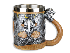 TAZA DECORACIÓN VALHALLA RESINA 12 CM.  COD: 39364