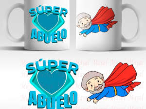 TAZA ABUELO C/CAJA REGALO TE SUPER ABUELO