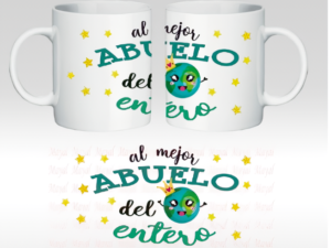 TAZA ABUELO C/CAJA REGALO AL MEJOR ABUELO DEL MUNDO