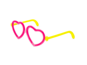 GAFAS DE NEÓN LUMINOSAS “LUV” 10697