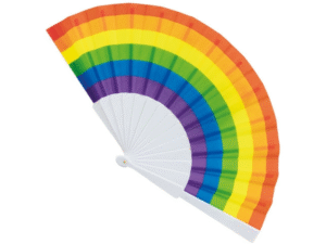 ABANICO MULTICOLOR “CARMONA” T-158-CO