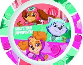 PLATO MICROONDAS  KIDS GIRLS PAW PATROL