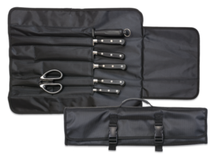 MANTA PARA 6 CUCHILLOS PROFESIONALES ALBAINOX COLOR NEGRO.  COD: 34967