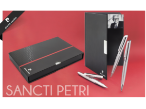 SET BOLÍGRAFO, PORTAMINES Y ROLLER “SANCTI PETRI” PIERRE GARDEN