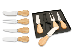 SET QUESO (4 PIEZAS) TOP CULERY MAM HOJA 6.8 cm.  COD: 39430