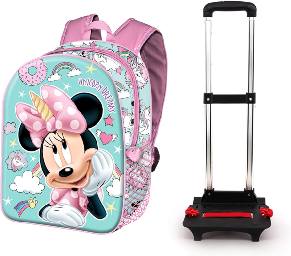 MOCHILA BASIC C/CARRO UNICORN MINNIE