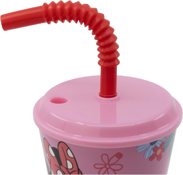 VASO CON CAÑA MINNIE 430 ML - Imagen 3
