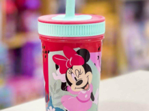 MINNIE VASO CON PAJITA DE SILICONA MINNIE DISNEY 420 ml