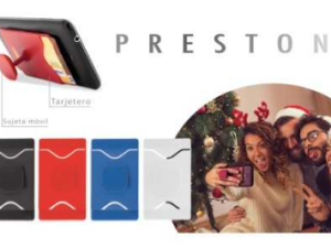 SUJETA MÓVIL TARJETERO “PRESTON”.  COD:A-601