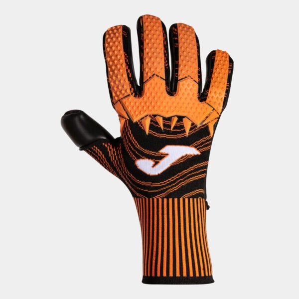 GUANTES DE PORTERO FÚTBOL JOMA ÁREA 360 NEGRO NARANJA