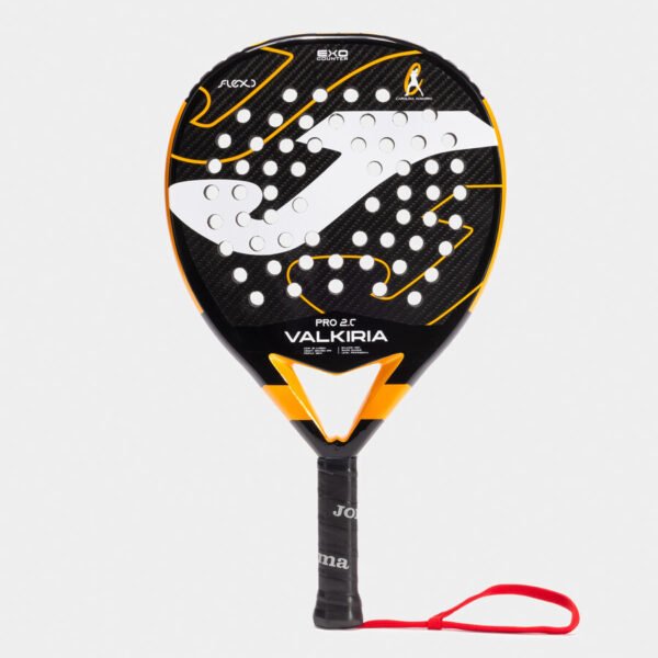PALA DE PÁDEL JOMA VALKIRIRIA PRO CAROLINA NAVARRO NEGRO NARANJA