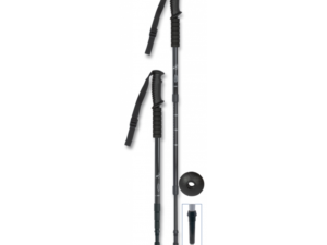 BASTON TREKKING ALUMINIO 3 TRAMOS NEGRO BARBARIC MOD 33739-NE