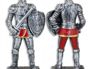 FIGURA DE RESINA ARMADURA MEDIEVAL CON ESPADA 8,5 CM  COD: 39715