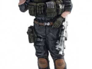 FIGURA DE RESINA AMERICAN CORPS SOLDADO BAZUCA 30 CM COD: 39432