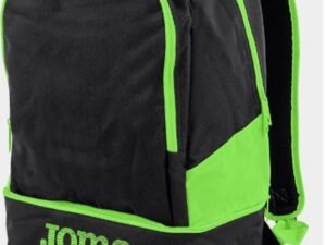 MOCHILA DE DEPORTE JOMA ESTADIO III NEGRO VERDE FLUOR CD: 400234.117