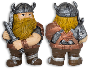 FIGURA DE RESINA VIKINGO ESPADAS 10,5 CM COD: 39647