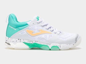 ZAPATILLA BALONMANO JOMA B. BRESTON LADY 25 MUJER BLANCO TURQUESA CD: BBRESLS2532