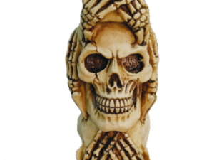 FIGURA DE RESINA TOTEM CALAVERAS 14 CM COD: 39378
