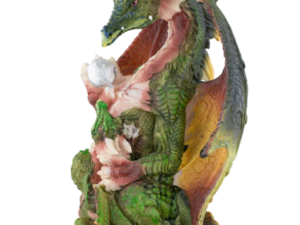 FIGURA DE RESINA DE DRAGON CON BEBE 20 CM COD: 39558