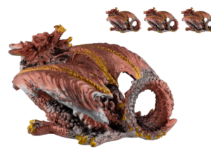 FIGURA DE RESINA DRAGÓN ROJO 4,7 cm.  COD : 39562