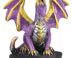 FIGURA DE RESINA DRAGON ALAS MORADO 7,7 CM COD: 39586