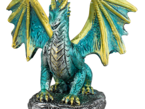 FIGURA DE RESINA DRAGON ALAS VERDE 7,7 CM COD: 39587