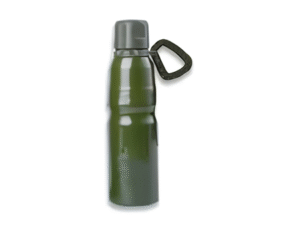 TERMO VERDE CON MOSQUETON Y ANILLA BARBARIC MOD 33959