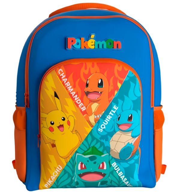 MOCHILA PREMIUM ADAPTABLE A CARRO STARTER PREMIUM POKEMON 43 CM