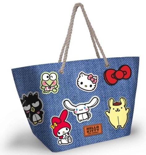 BOLSA PLAYERA HELLO KITTY SOLEIL STICKER. COD: 0408656KRM