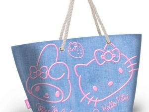 BOLSA PLAYERA HELLO KITTY DENIM. COD: 0408661KRM