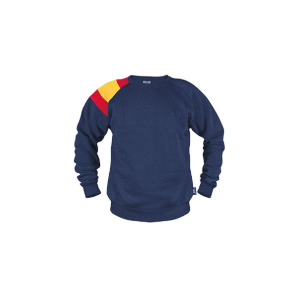 SUDADERA UNISEX NATION AZUL MARINO CON IMPRESIÓN DIBUJO UNA PARTE EN TAMAÑO A4 CD: T-781