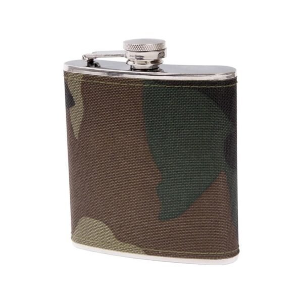 LICORERA METAL 6oz CAMUFLAJE. CD: 41026
