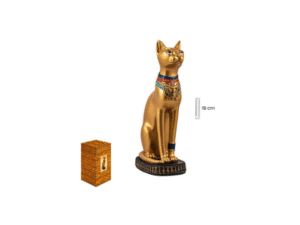 BASTET-GATO EGIPCIO 19CM DORADO COD: 0023238