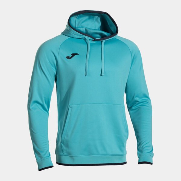 SUDADERA CON CAPUCHA HOMBRE COMBI PREMIUM TURQUESA FLÚOR /DARK NAVY CD: 104495.013