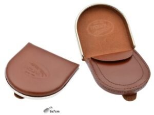 MONEDERO TACÓN BORDE METAL PIEL CUERO Z004  H:7CM. MOD 42953