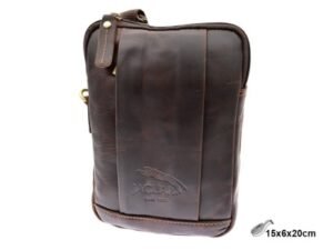 BOLSO BANDOLERA HOMBRE TEXAS PIEL MARRON Z027 H:20CM. MOD 42796