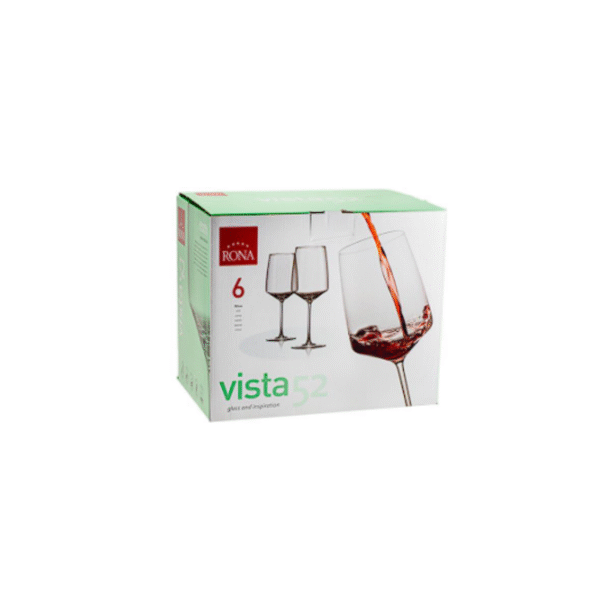 SET 6 COPAS VINO 520 ML VISTA COD: 00124931