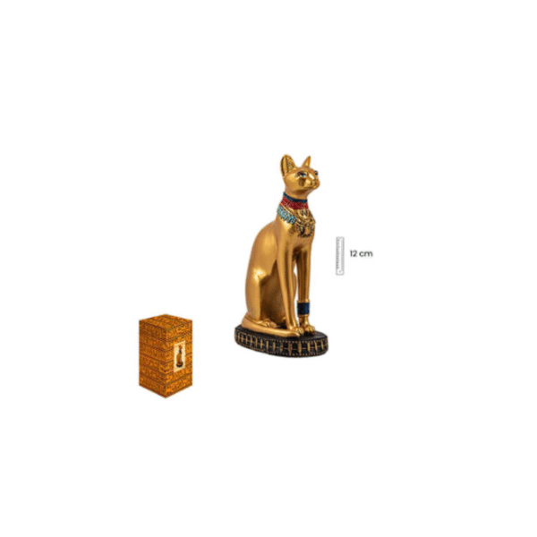 BASTET-GATO EGIPCIO 12 CM DORADO COD: 0023237