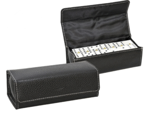 ESTUCHE DOMINO NEGRO GRANO 17X7,5X6 CM