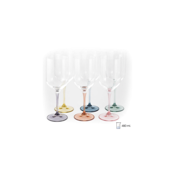 SET 6 COPAS VINO 480 ML UMA PIE COD: 0011731