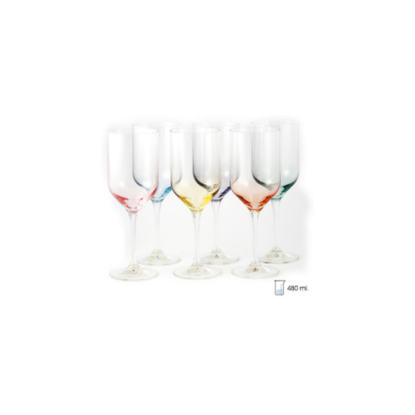 SET 6 COPAS VINO 480 ML UMA CALIZ COD: 0011728