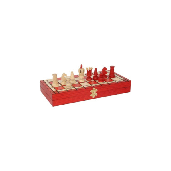 AJEDREZ MADERA ROYAL MINI ROJO COD: 40111