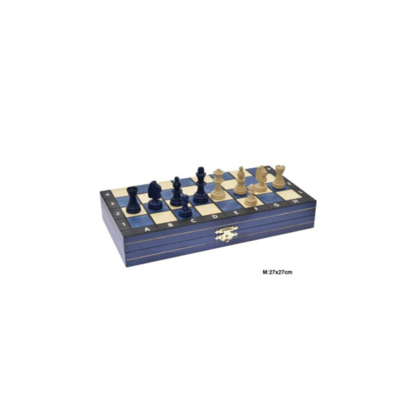 AJEDREZ MADERA MAGNET AZUL COD: 40565